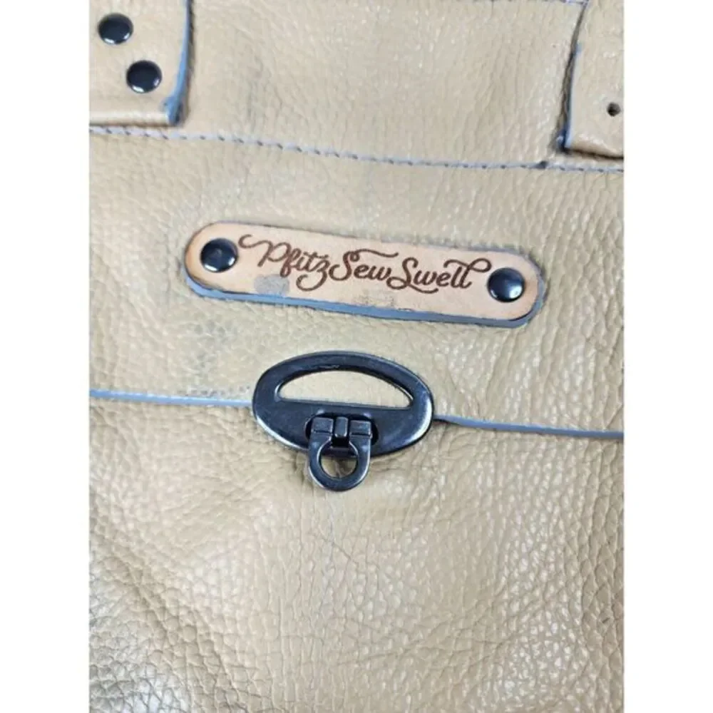 Cascina -‎ Made to Order - Pebble Grain Hobo Shoulder Bag Purse Brown Large